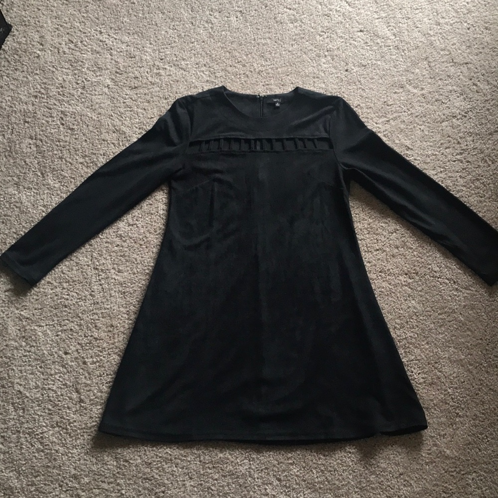 Faux Suede Dress